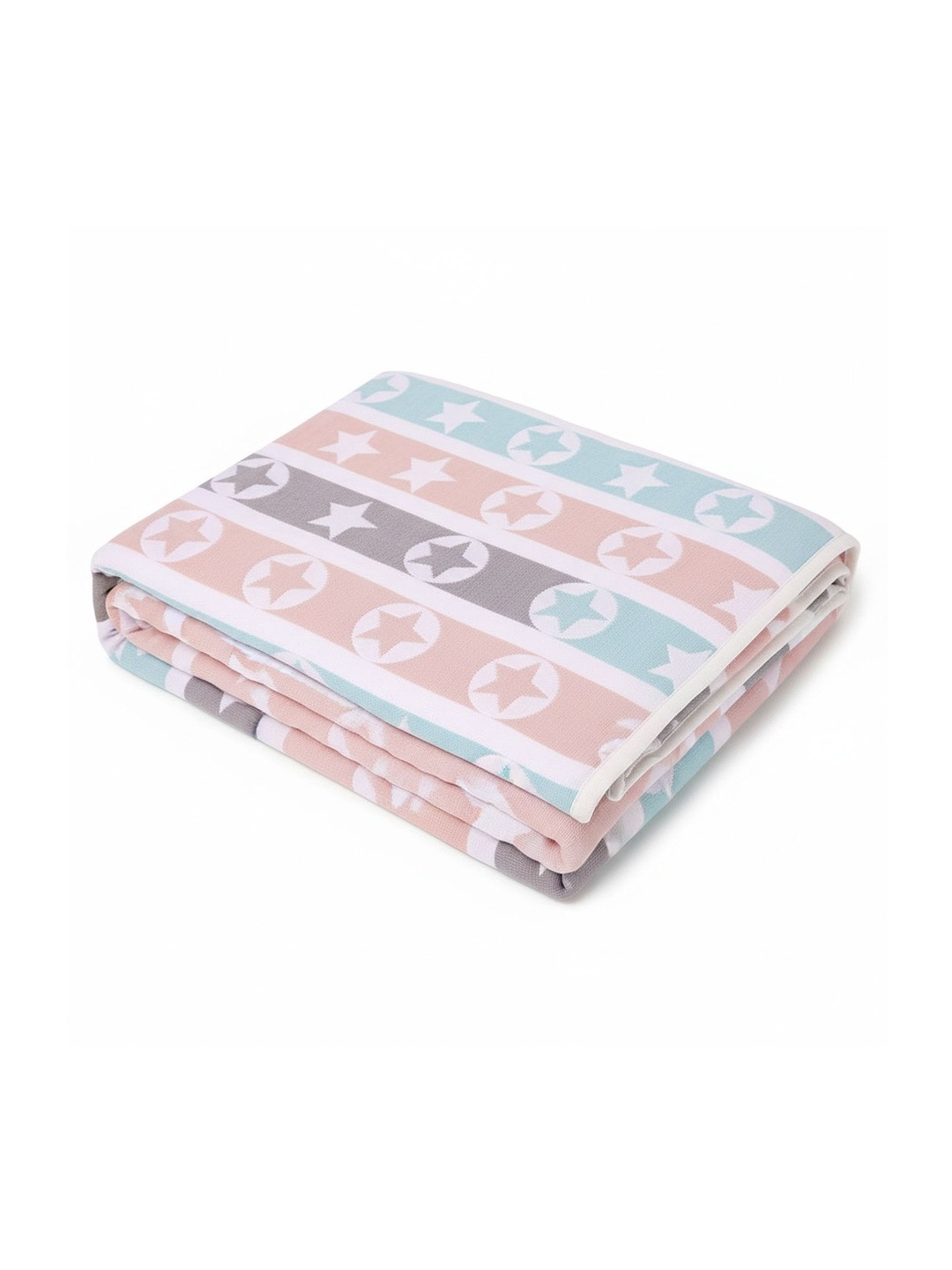 TIDY SLEEP Multicoloured & Multicoloured Geometric AC Room 210 GSM Blanket