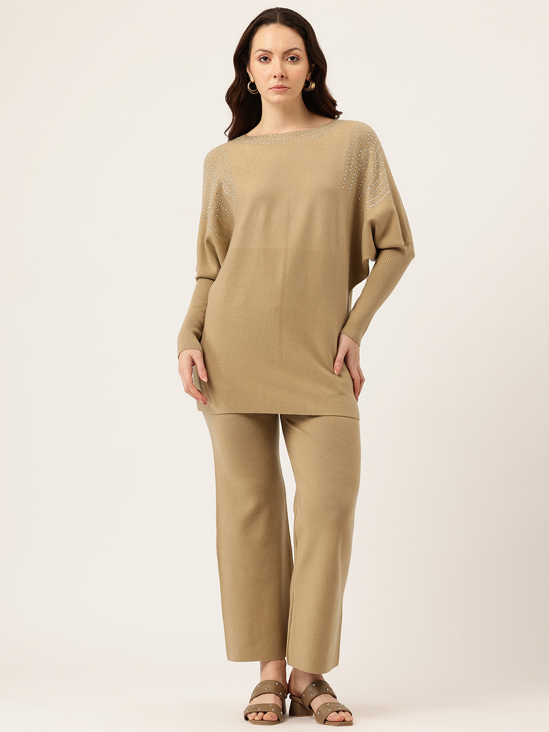 APSLEY Embellished Detail Knitted Co-Ord Set