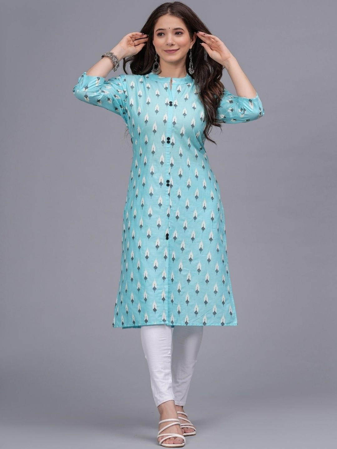 Mahruchi Textile Printed Pure Cotton Kurti