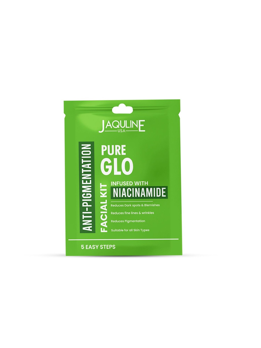 Jaquline USA Pure Glo Facial Kit With Niacinamide - 34 g