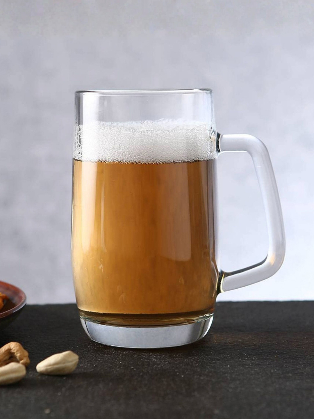 smart serve Prince Transparent Beer Glass Mugs 400 ML