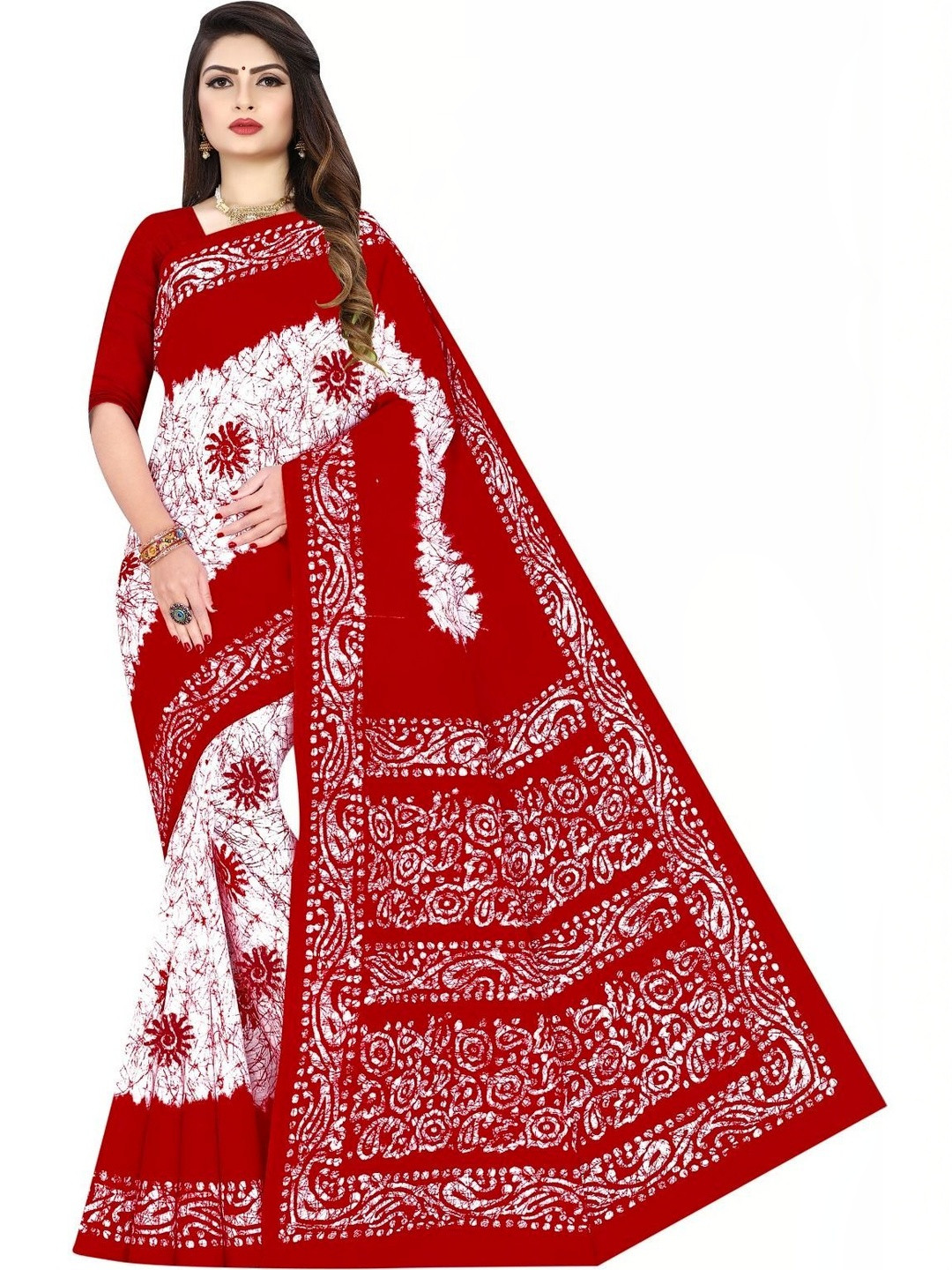 Sarita Sarees Batik Pure Cotton Sambalpuri Saree
