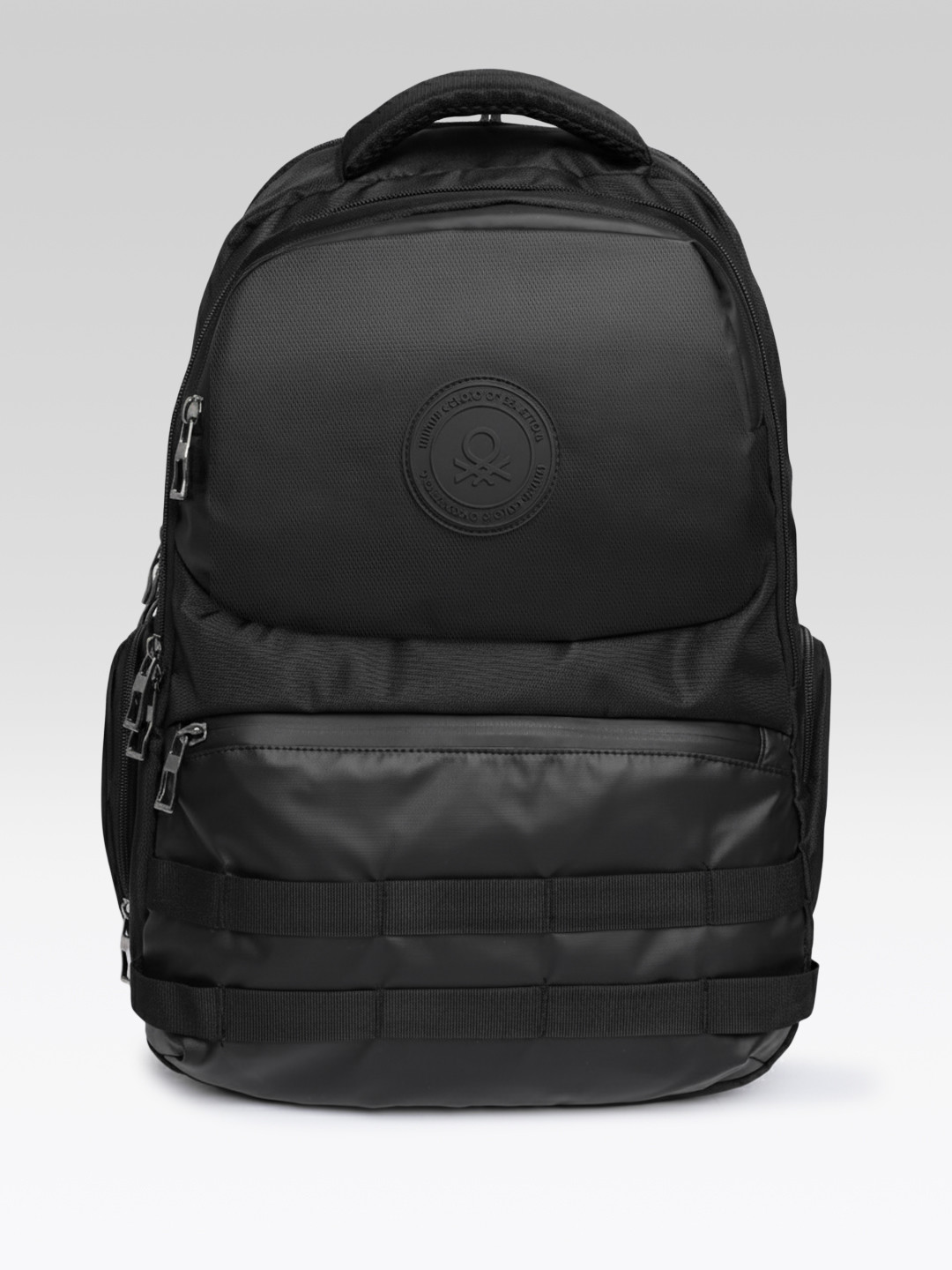 United Colors of Benetton Men Laptop Backpack with Daisy Chains - 27 L