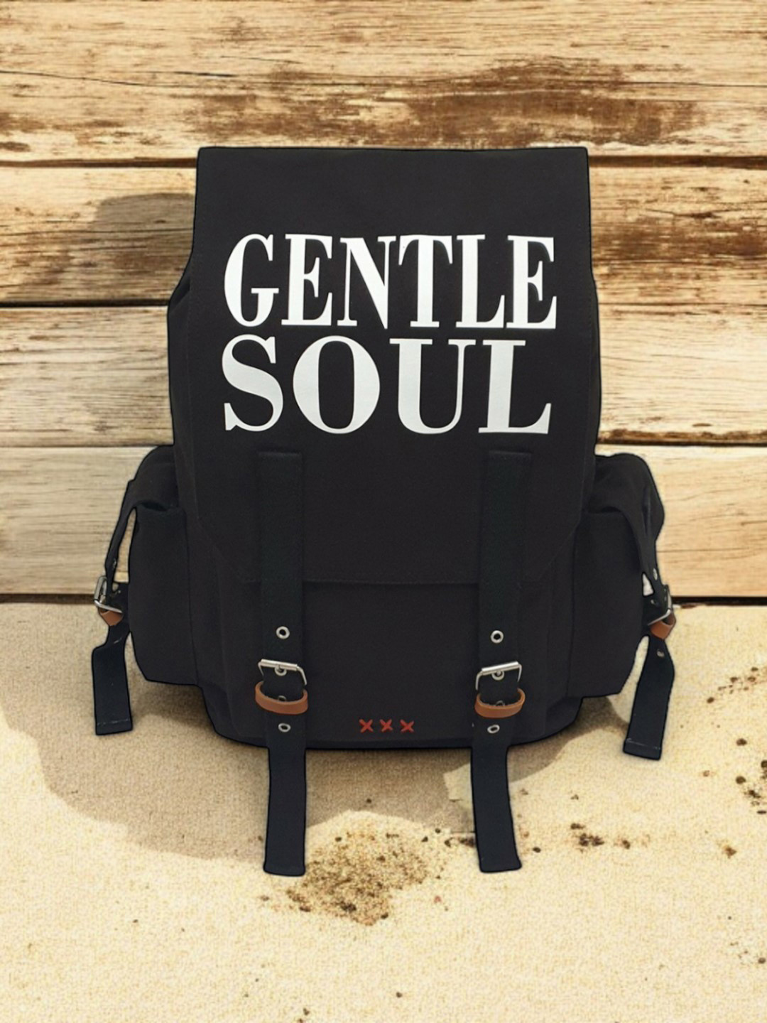 The House of Tara Unisex Typography Cotton Canvas Water Resistant Backpack - 23 Litres