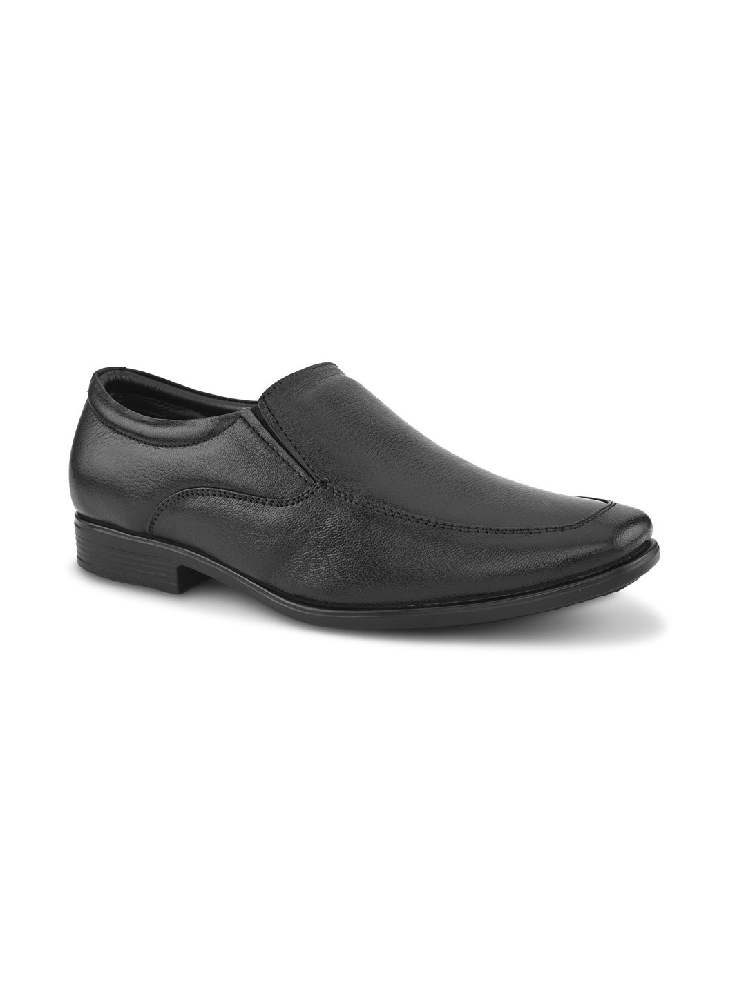 pelle albero Men Textured Leather Formal Sip On Mocassins