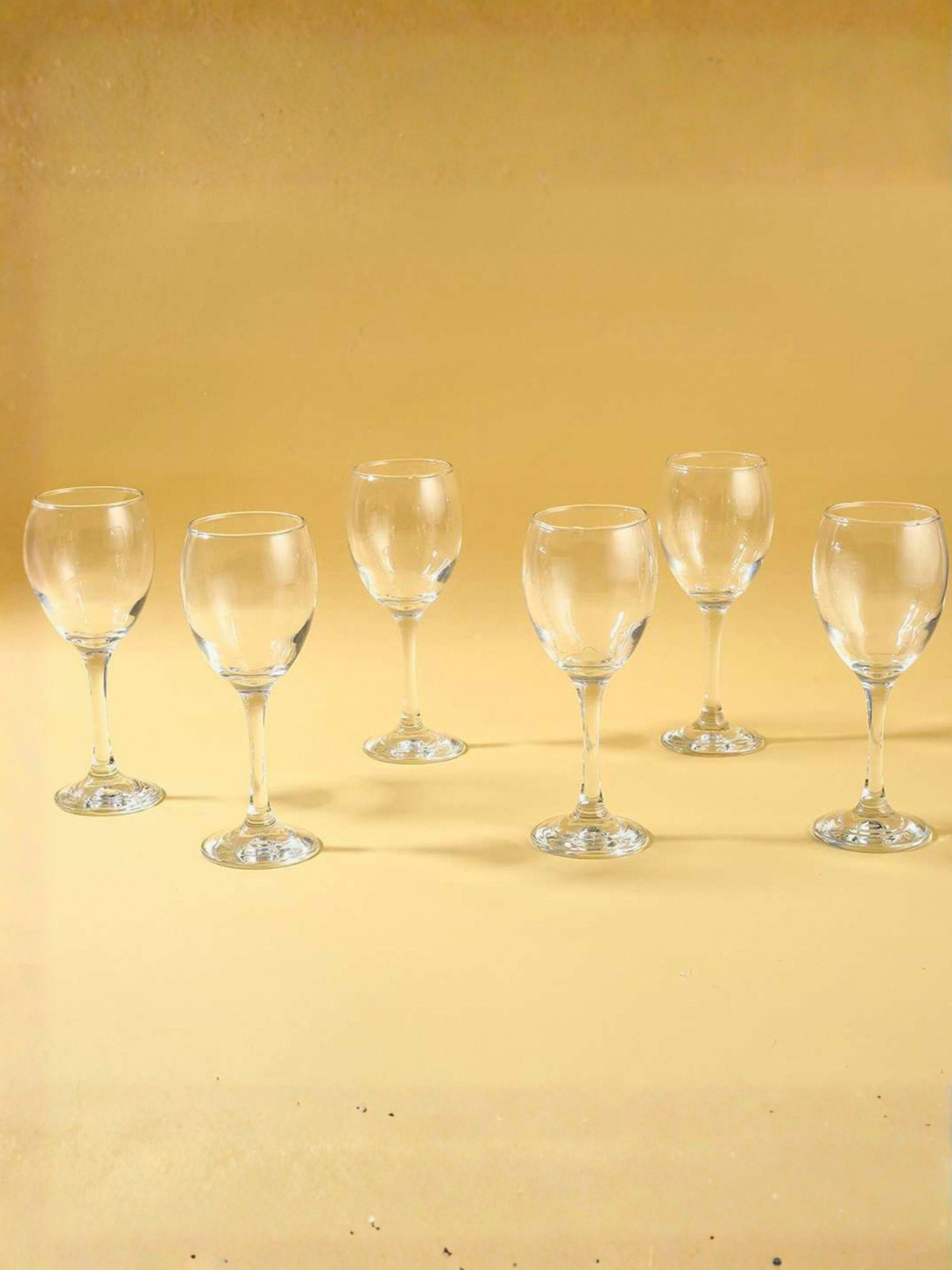smart serve Alexendra Transparent 6 Pcs Wine Glass 245 ml Each