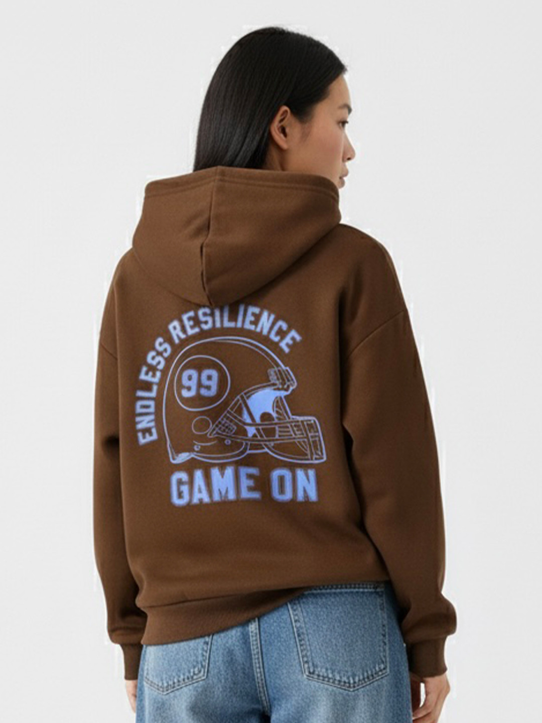The Roadster Lifestyle Co Printed Long Sleeve Hooded Sweatshirt