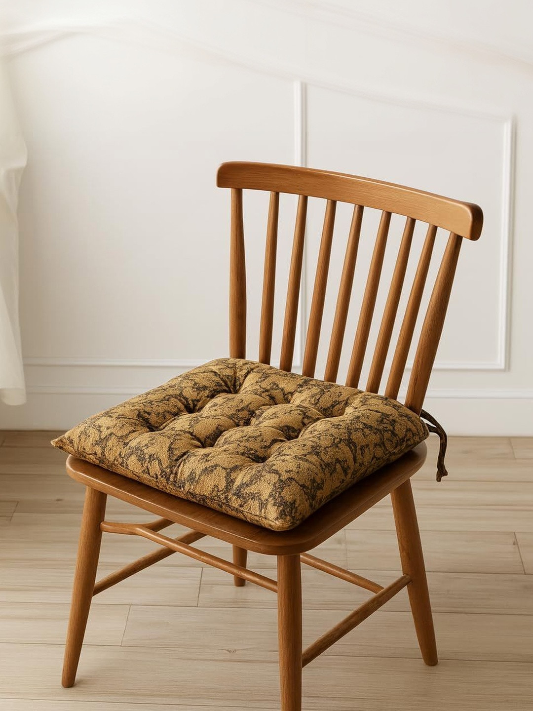 LUXEHOME INTERNATIONAL Printed Square Chair Pad
