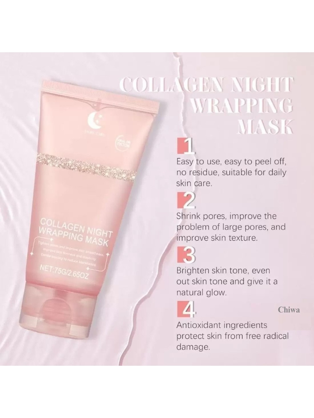 CHIWA Collagen Night Wrapping Mask For Pores - 75 g