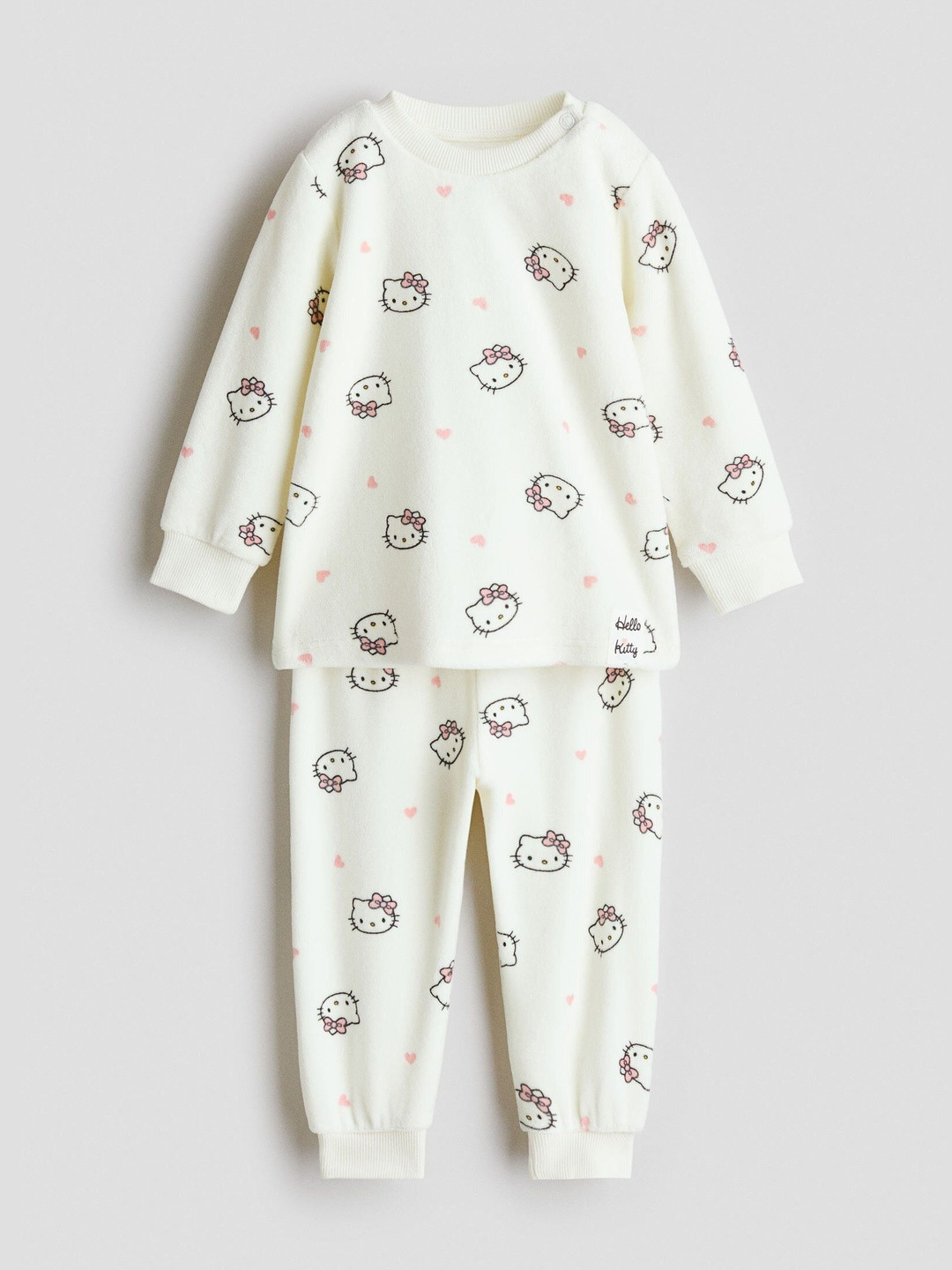 H&M Boys Patterned Velour Pyjamas