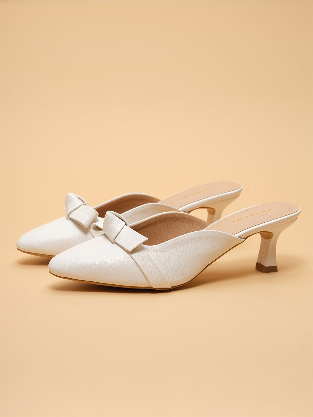 ERIDANI Party Block Mules with Bows