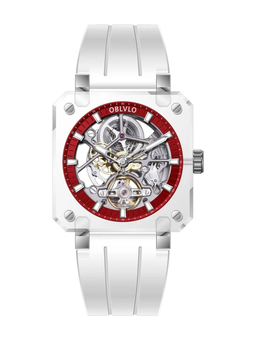 oblvlo Men Dial & Straps Analogue Multi Function Automatic Motion Powered Watch BRM-IRWR