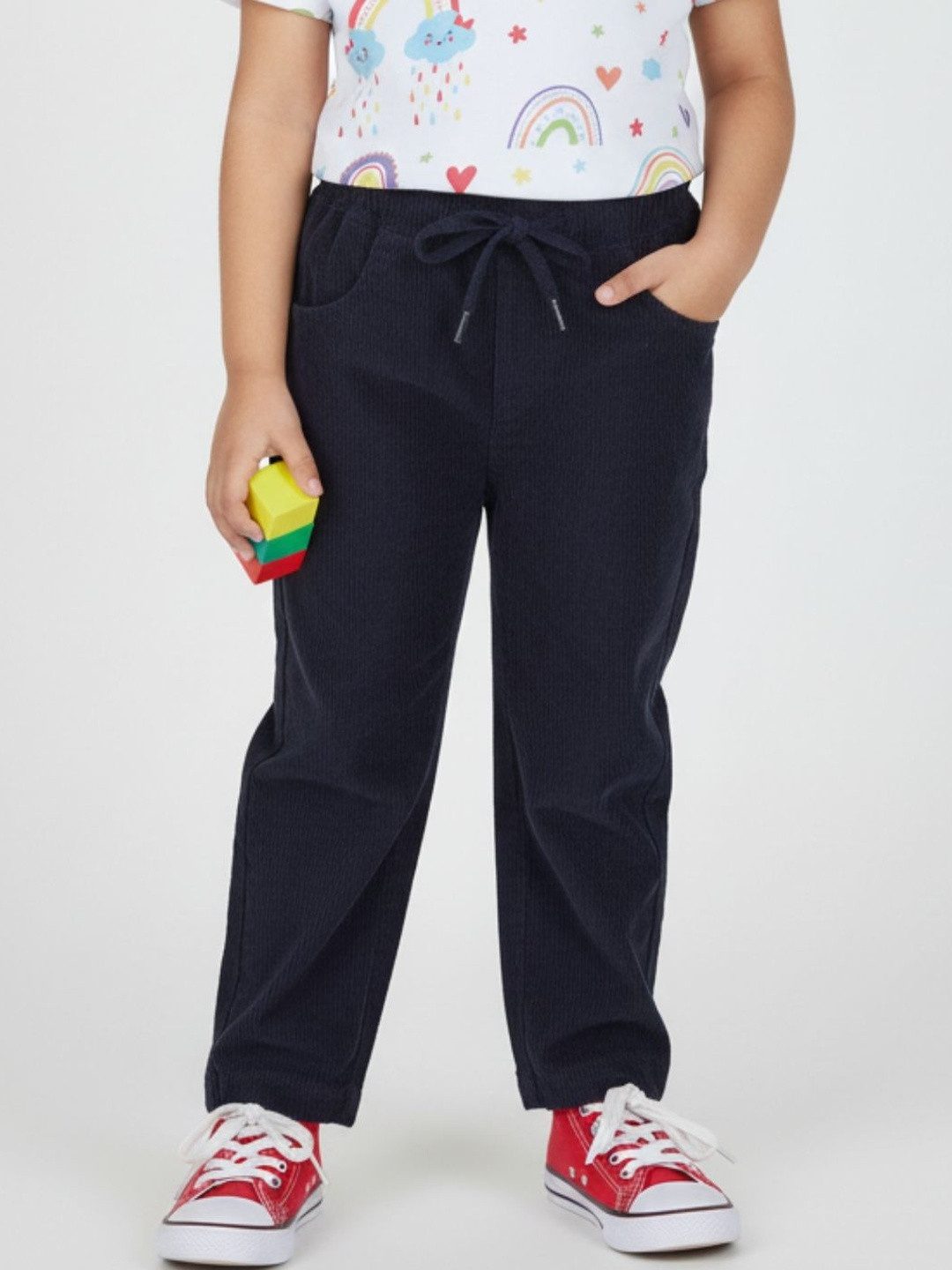Pranava Unisex Kids Relaxed Corduroy Trousers