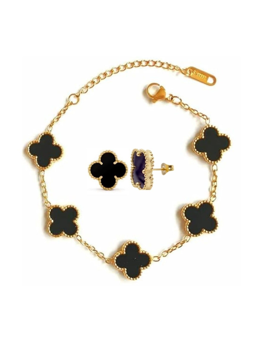 CLEO BE BOLD BE YOU Gold-Plated Bracelet & Earrings
