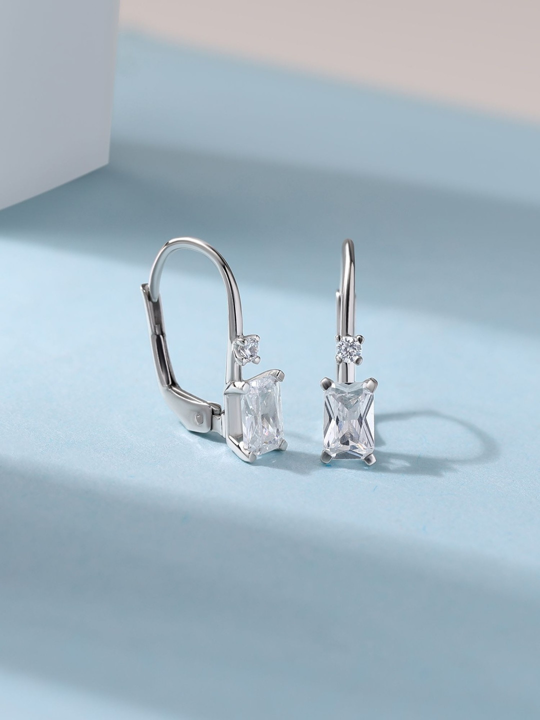 Ornate Jewels Square Drop Earrings