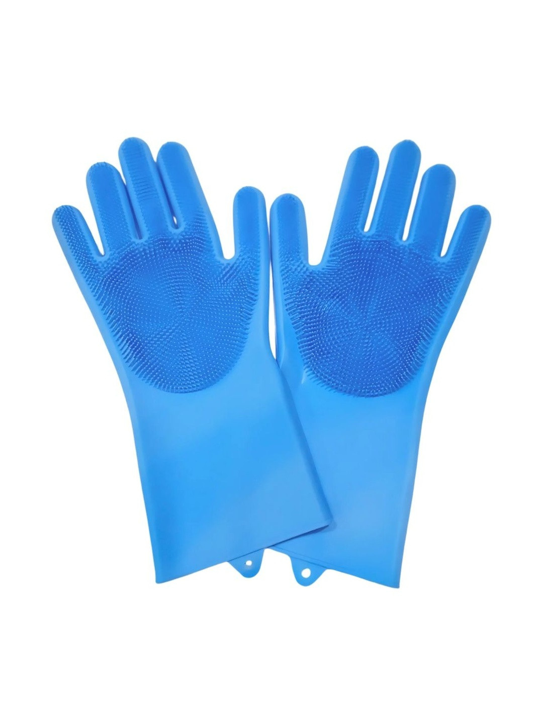 TICK MARK 2Pcs Blue Silicone Tick Mark Kitchen Gloves