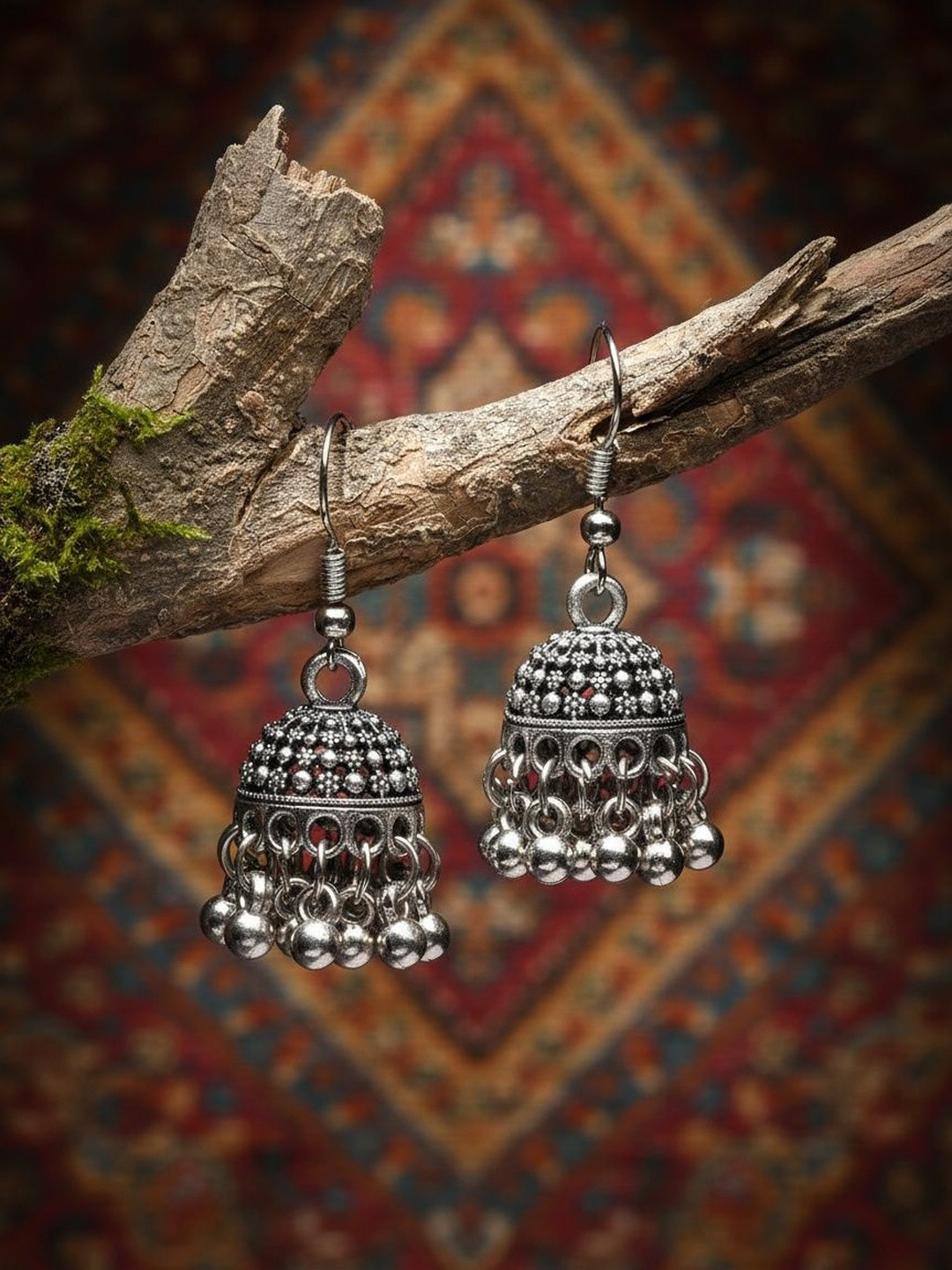 NVR Dome Shaped Jhumkas Earrings