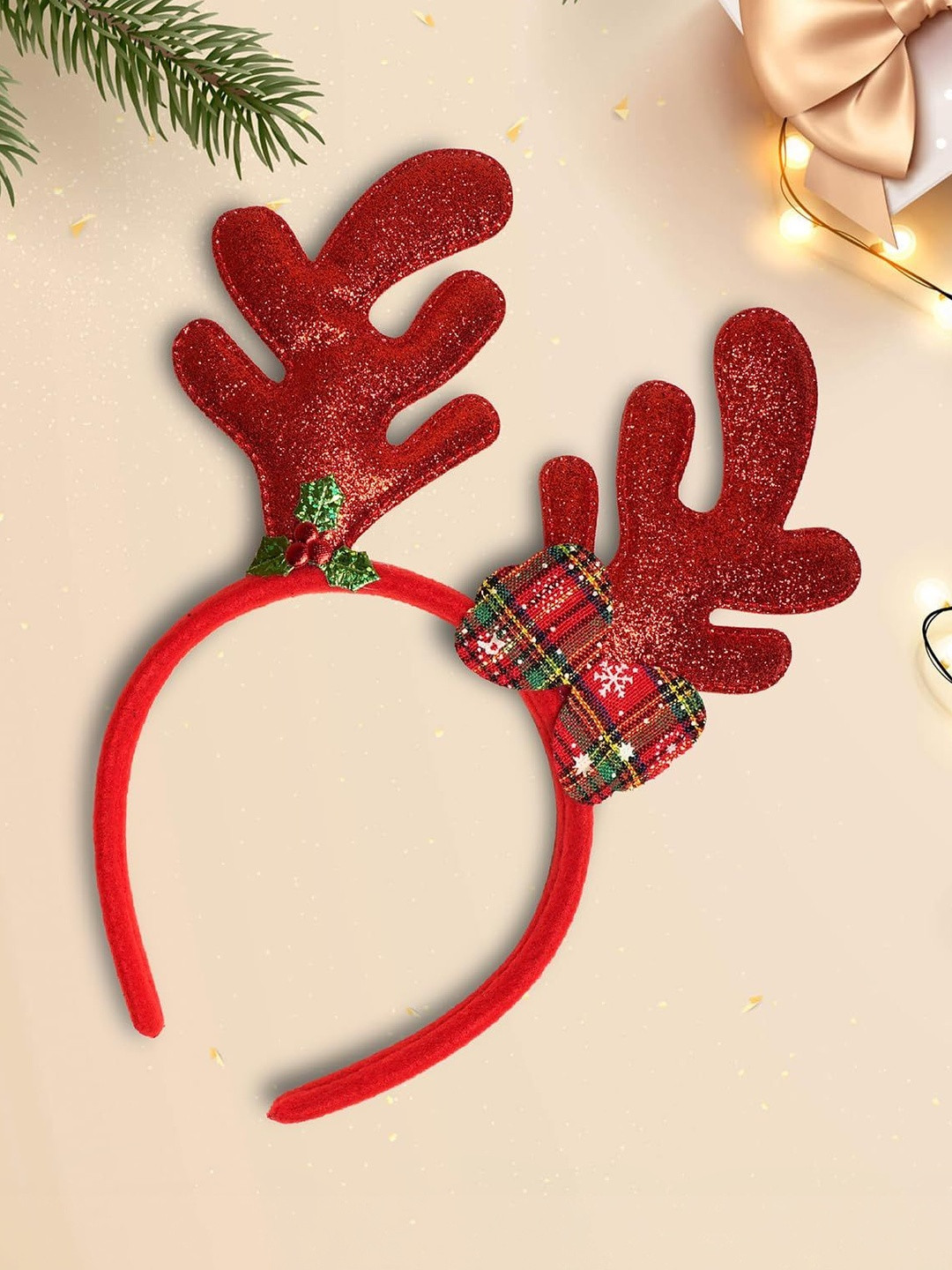 PROKART Unisex Embellished Christmas Decorative Head-Clip