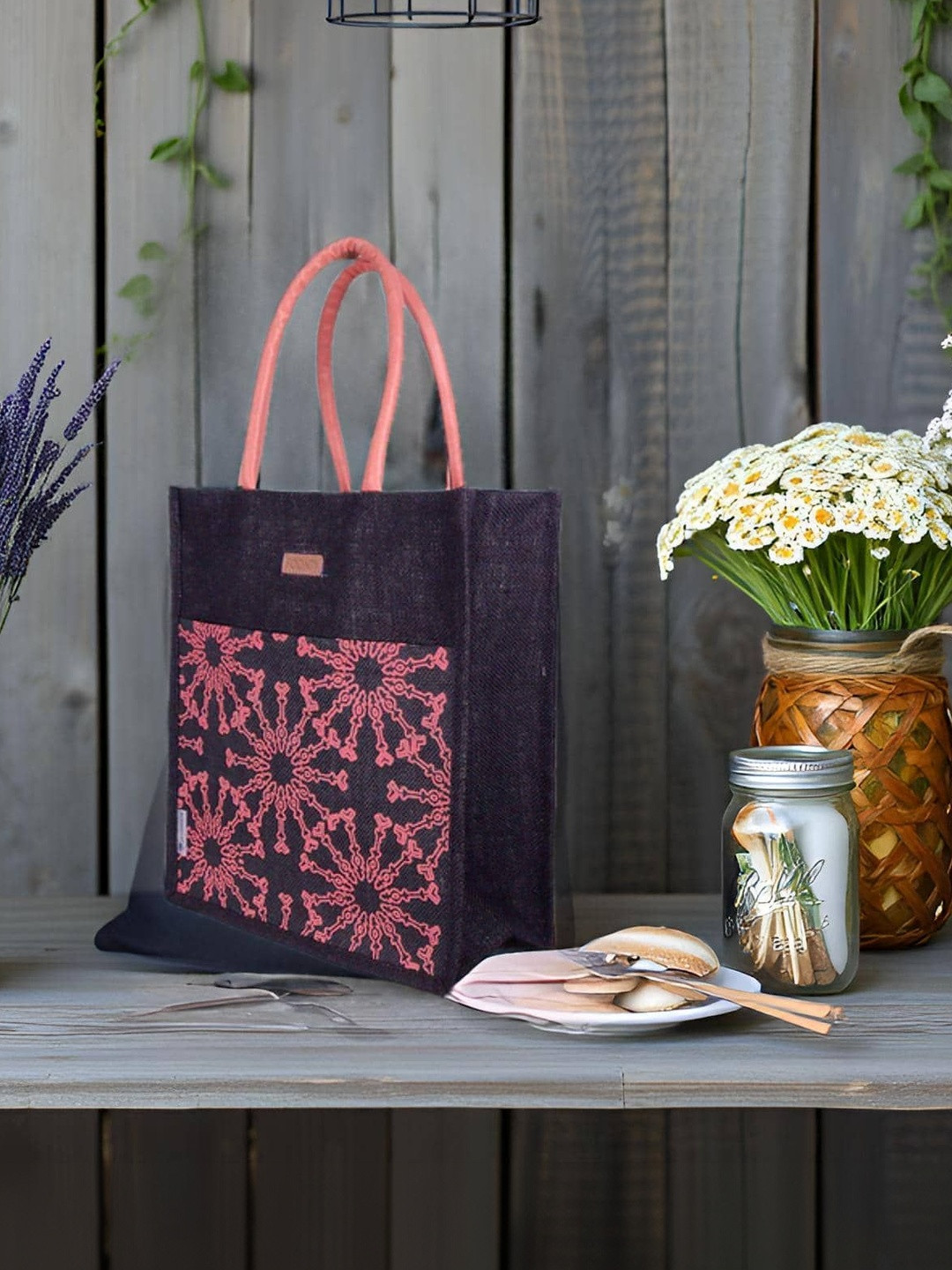 FOONTY Eco Friendly Printed Lunch bags Travel Accessory