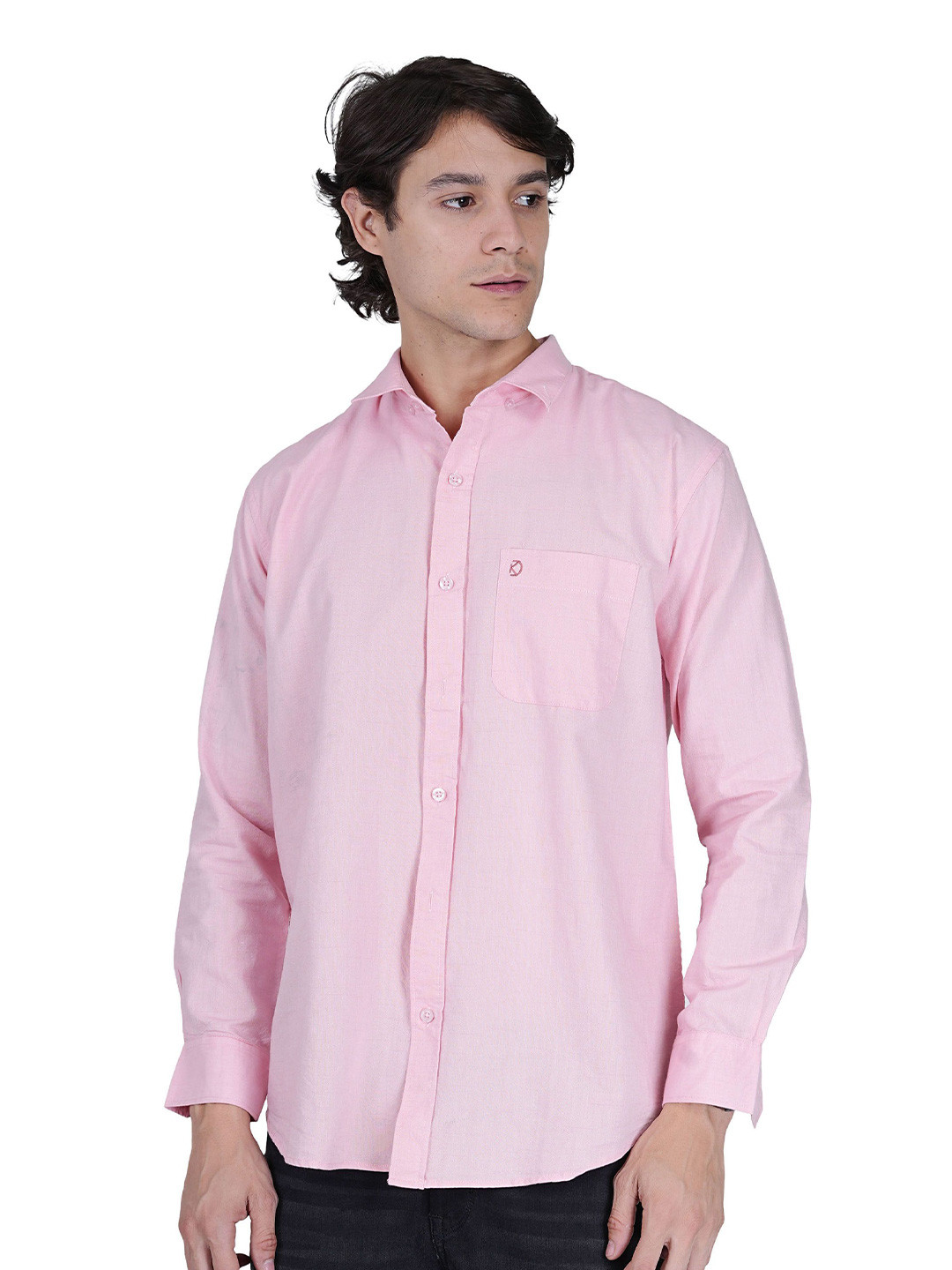 zara men Men Smart Spread Collar Long Sleeves Oxford Casual Shirt