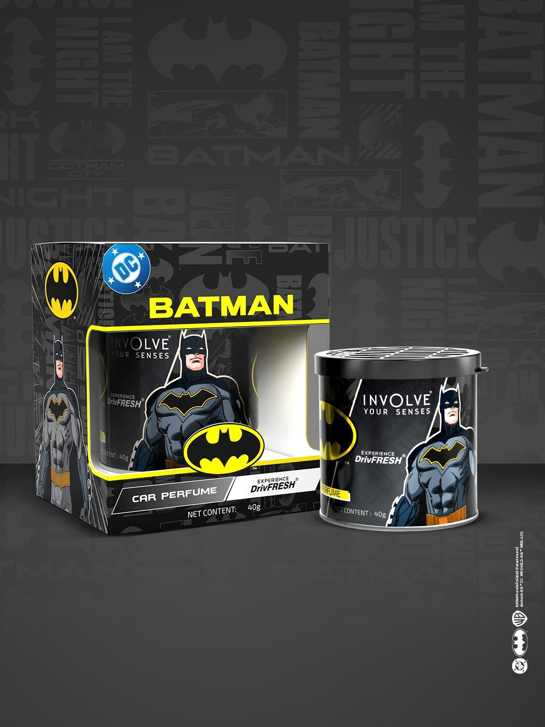 INVOLVE Batman Tin Can Car Perfume- 40g
