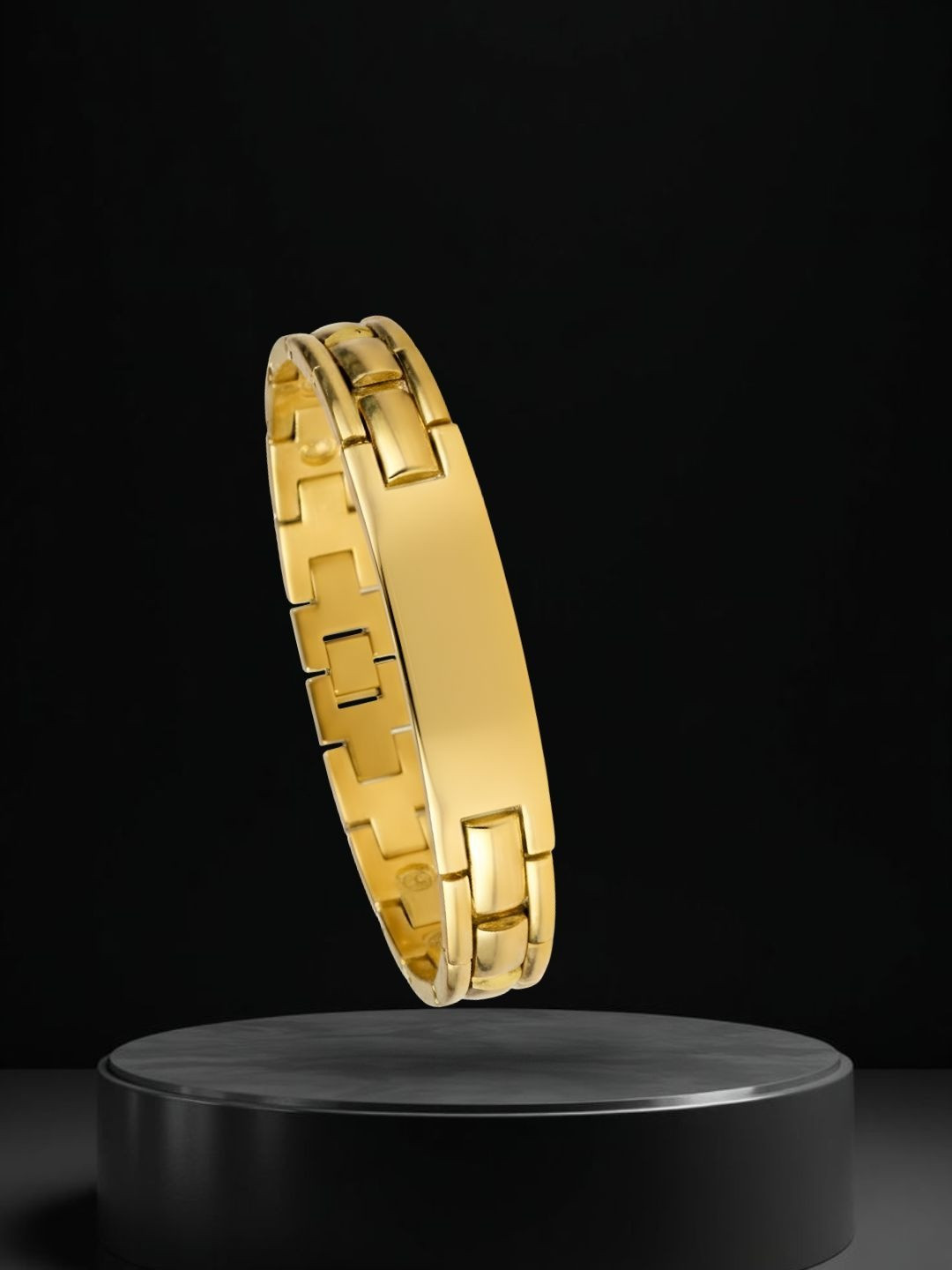 Jewelry Miguel Antique Gold-Plated Link Bracelet