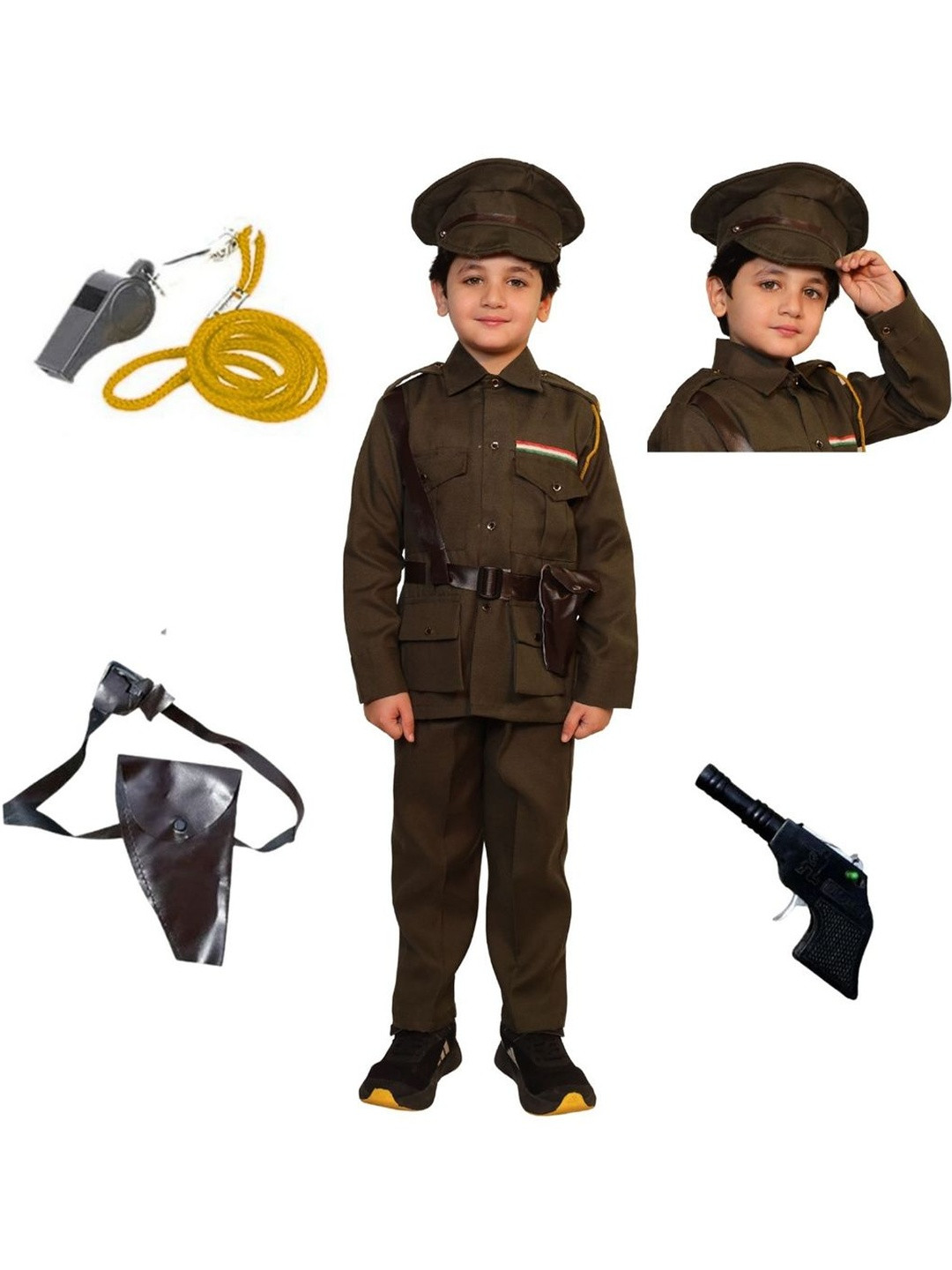 Cutiekins Unisex Kids Army Costume