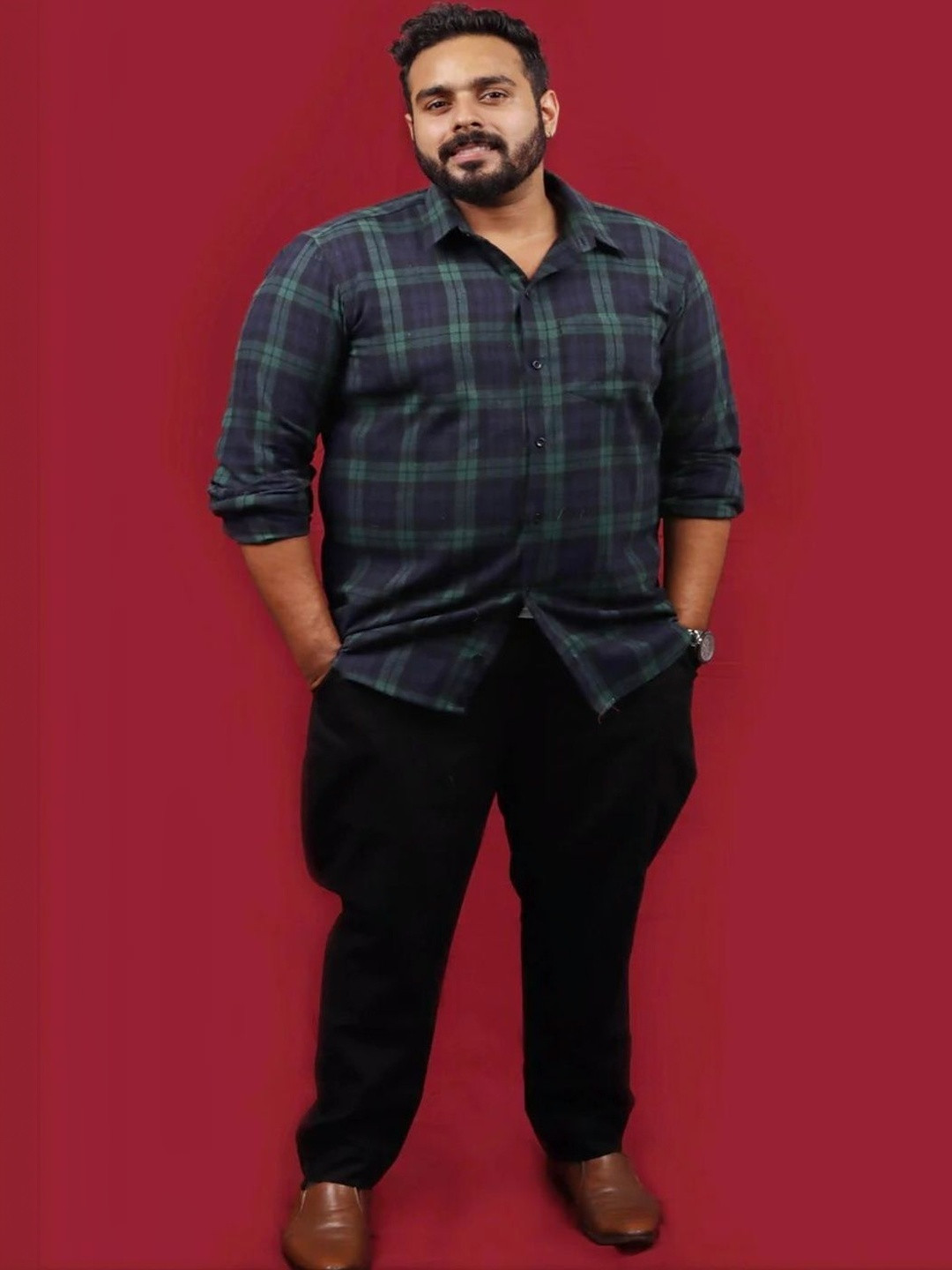 DISHA CREATIONZ Men Tartan Checks Checked Casual Shirt