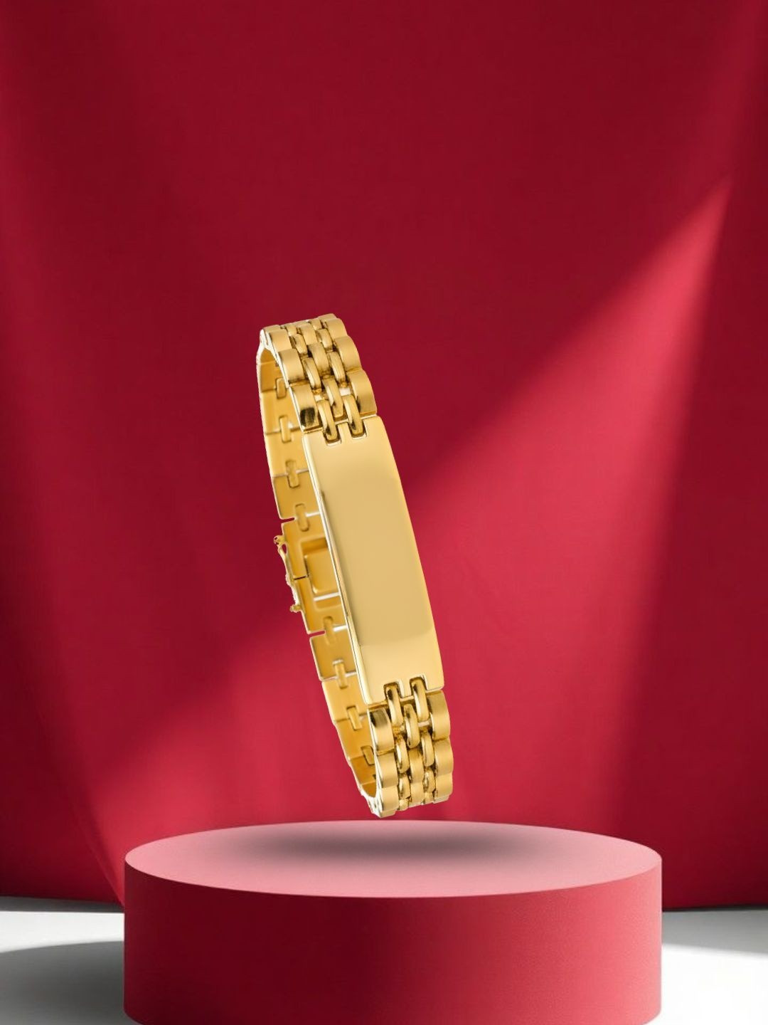 Jewelry Miguel Men Antique Gold-Plated Cuff Bracelet