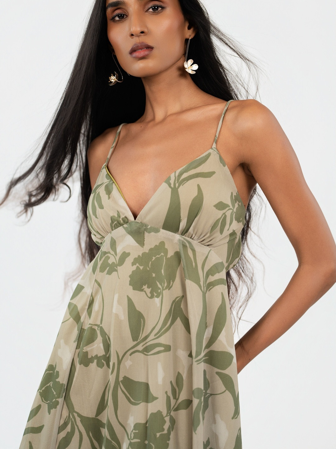 COLOR CAPITAL Floral Print Fit & Flare Mini Dress