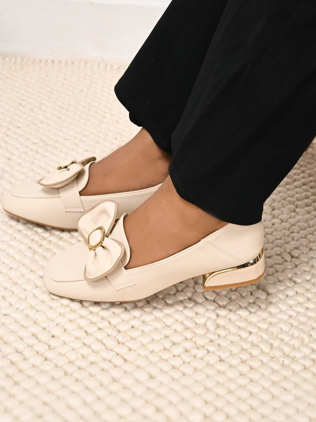 San Marino by Shoe Bank Block Sandals with Bows