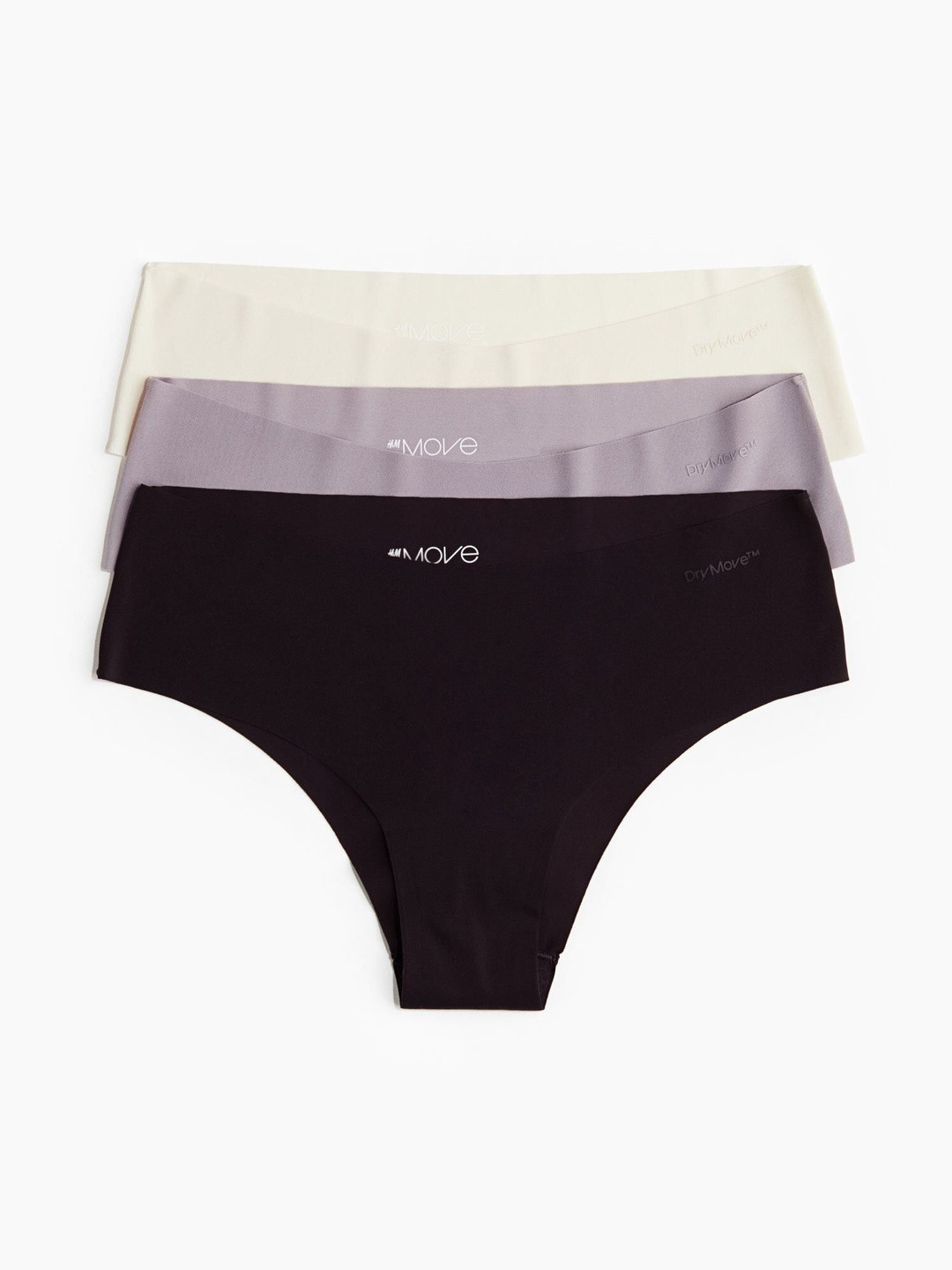 H&M 3-Pack Sports Hipster Briefs With DryMove