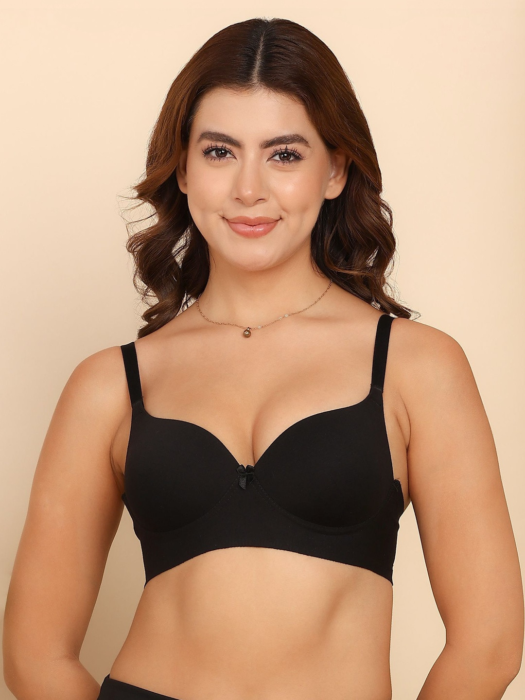 DressBerry Cotton Bonded Seamless Maximiser Bra