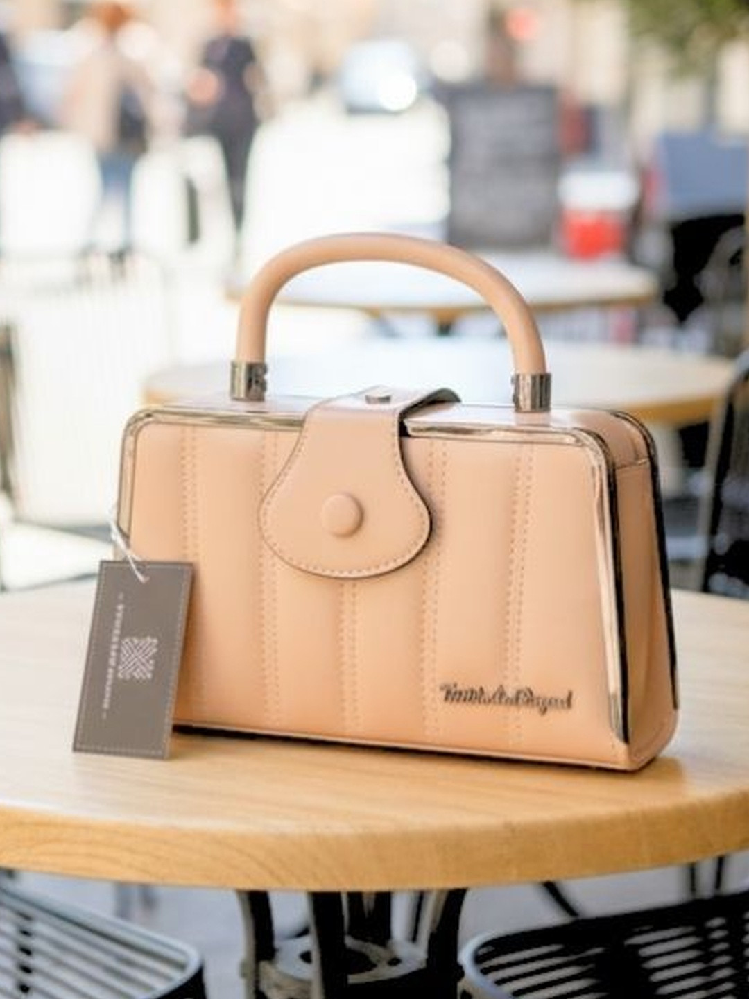 Textile and Beyond Textured Structured Handheld Bag