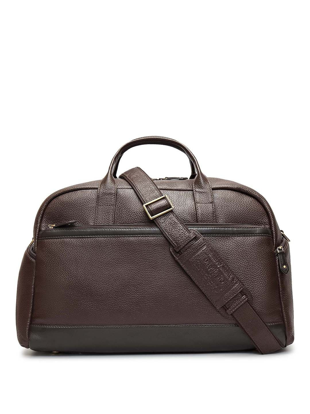 Da Milano Textured Medium Casual Duffel Bag with Zip Closure