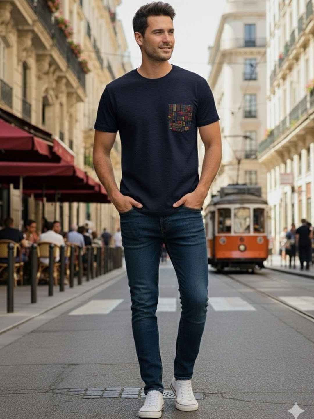 PRIMORDIAL Men Printed Pockets 1 T-shirt