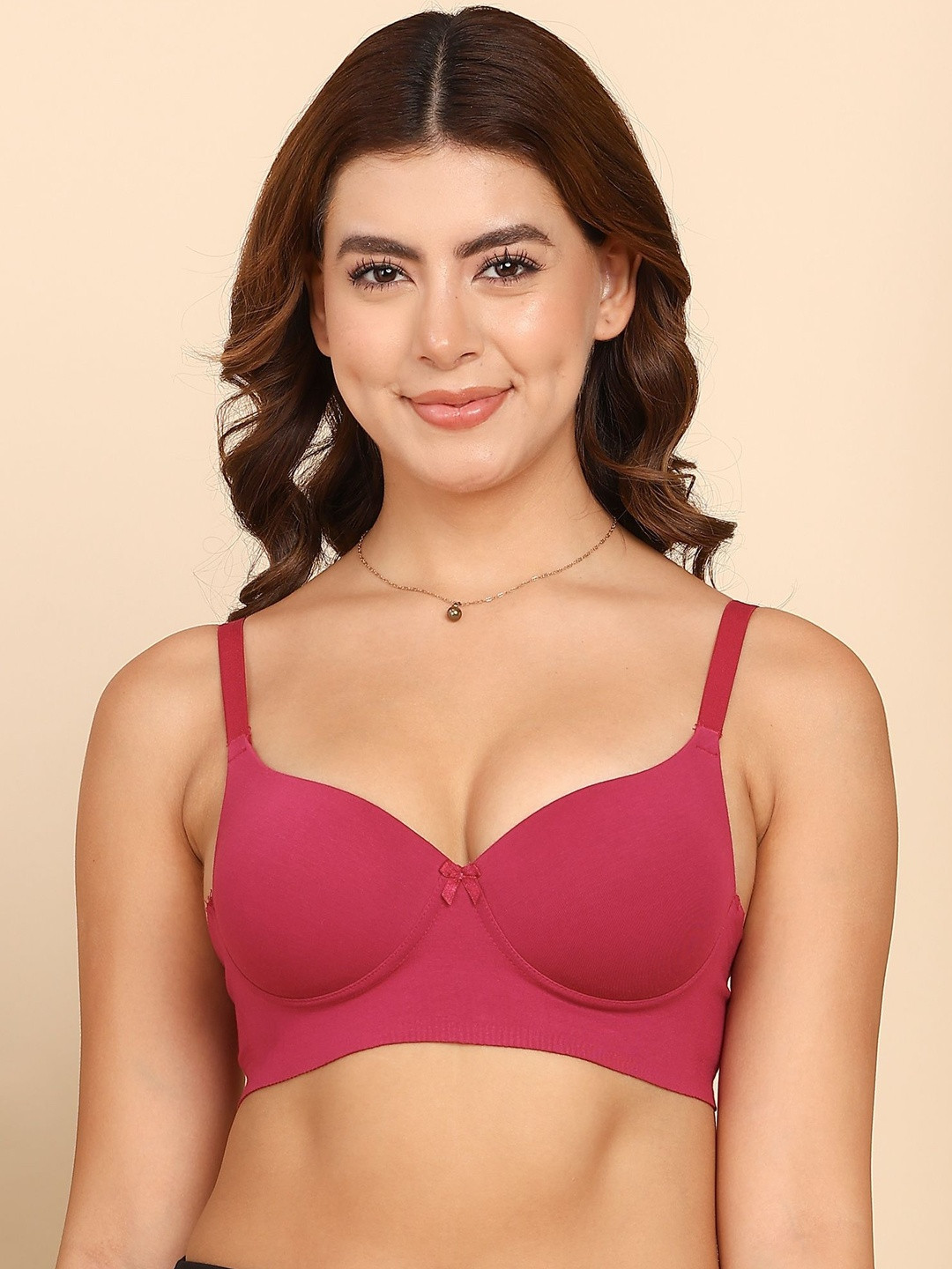 DressBerry Cotton Bonded Seamless Push-Up Bra