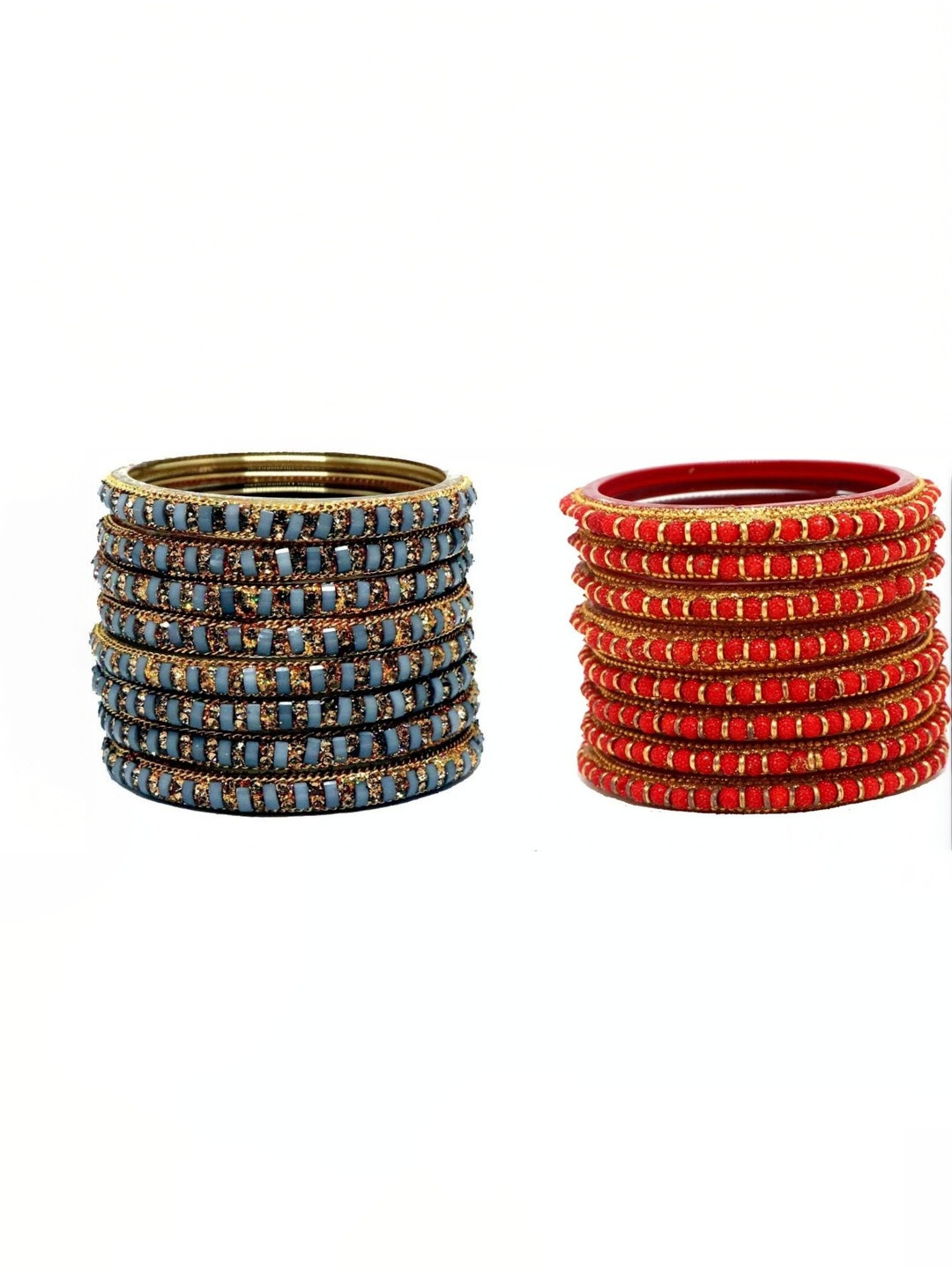SHRASHTI Glass Artificial Stones & Beads Bangles
