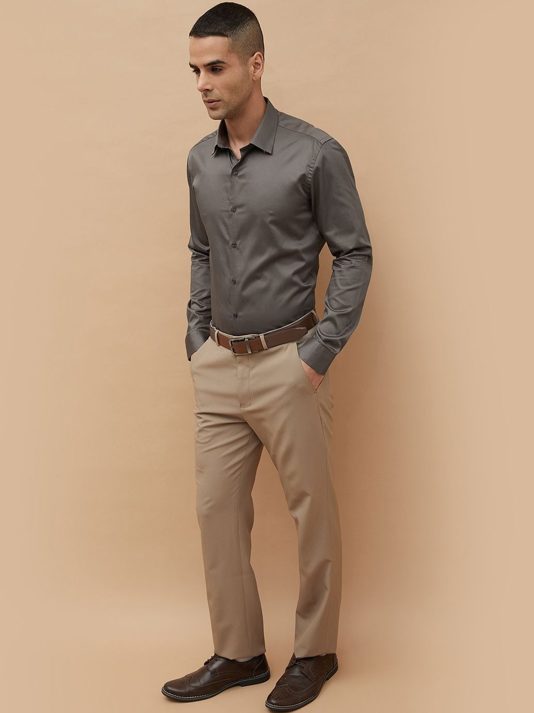 CODE by Lifestyle Men Slim Fit Formal Shirt