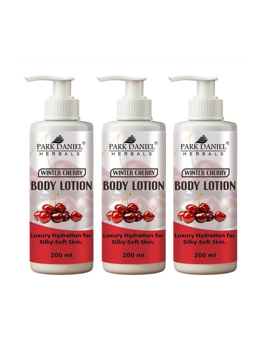 Park Daniel Set Of 3 Cherry Blossom Body Lotion- 200 ml Each