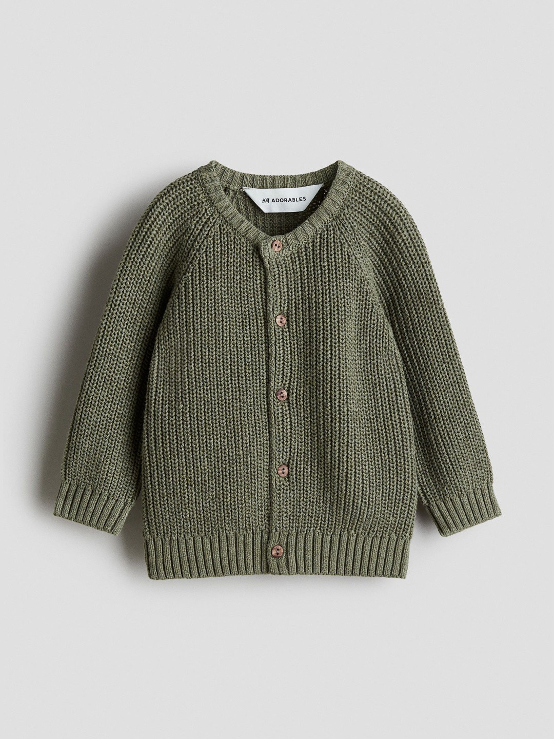 H&M Patent-Knit Cotton Cardigan