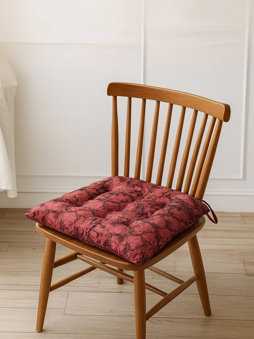 LUXEHOME INTERNATIONAL Set Of 2 Printed General Support Square Chair Pad