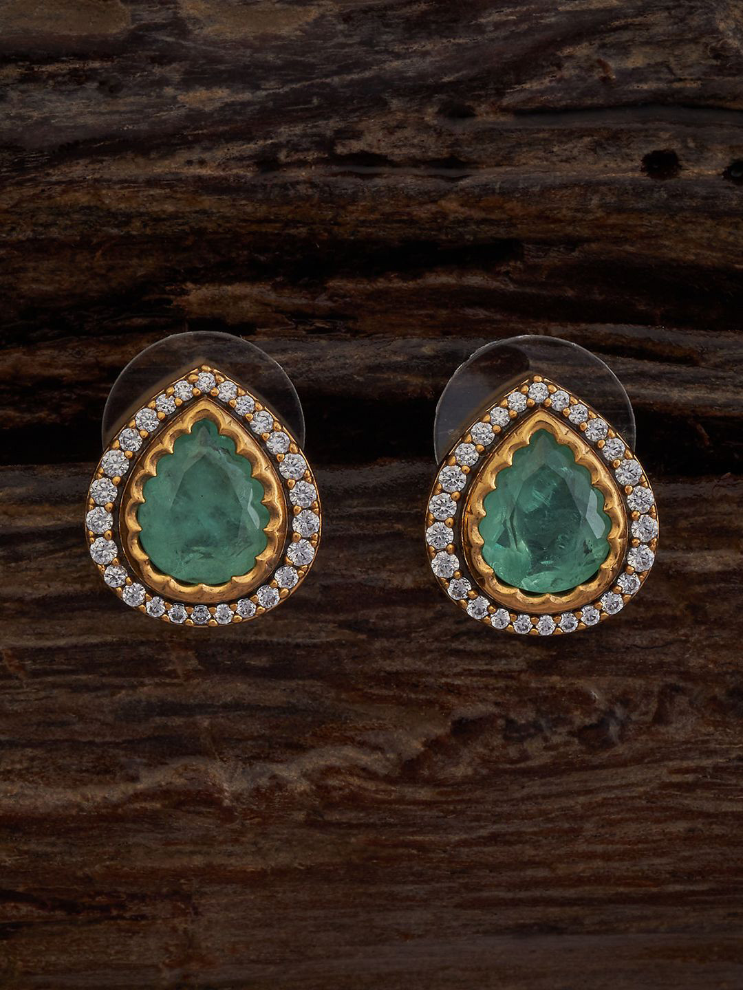 Kushal's Fashion Jewellery Embellished Bridal Classic Half Hoop Earrings