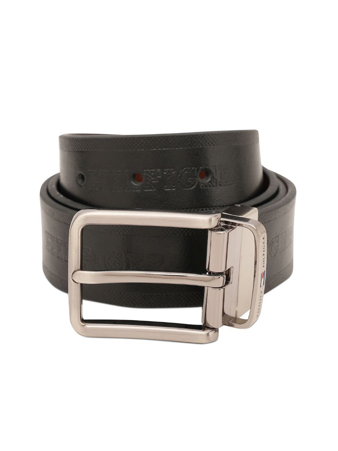 Tommy Hilfiger Voborg Men Textured Leather Reversible Formal Belt
