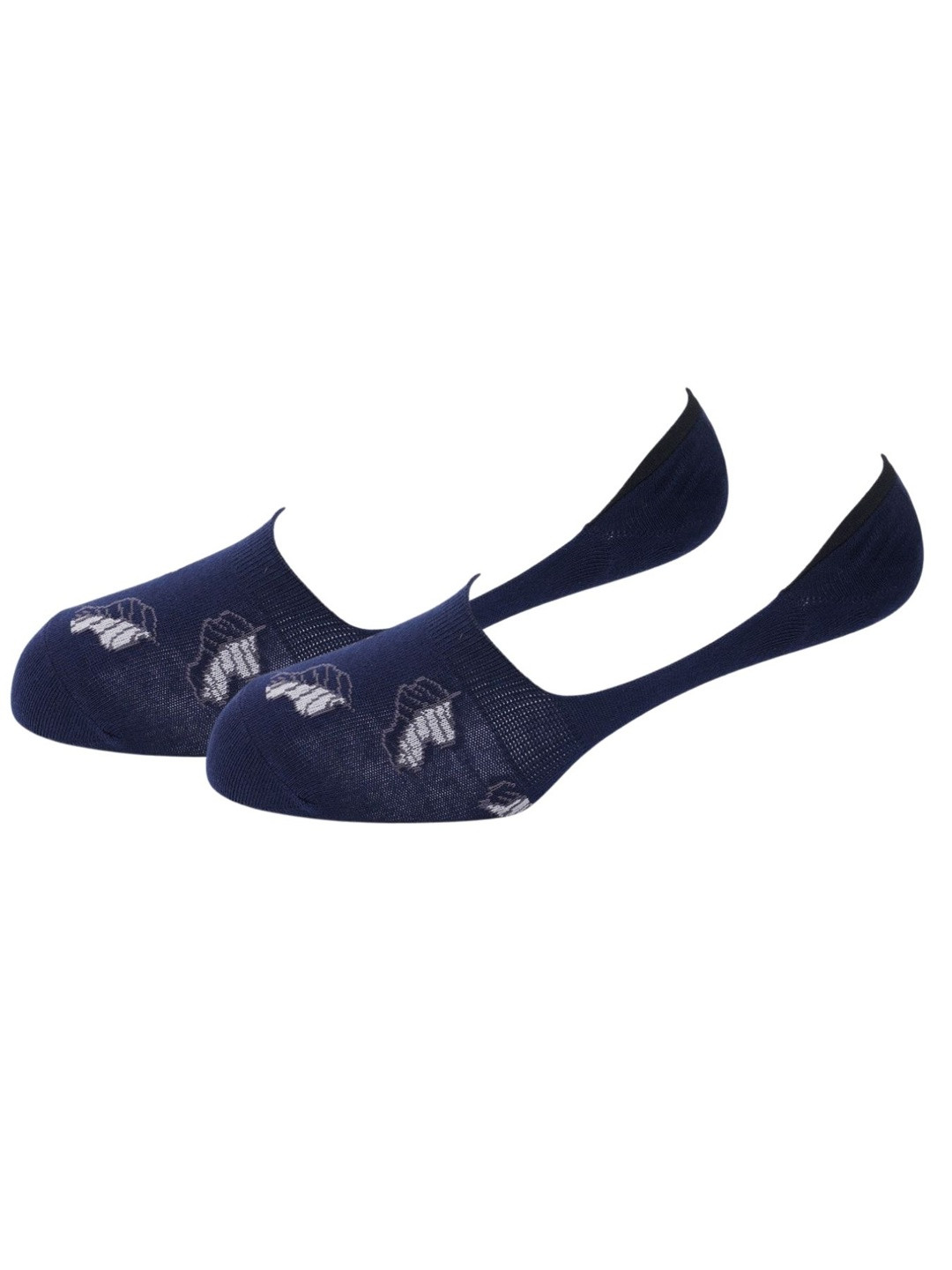 OXYZONE Men Patterned Mercerised Cotton Anti Slip Grip Shoe Liners Socks