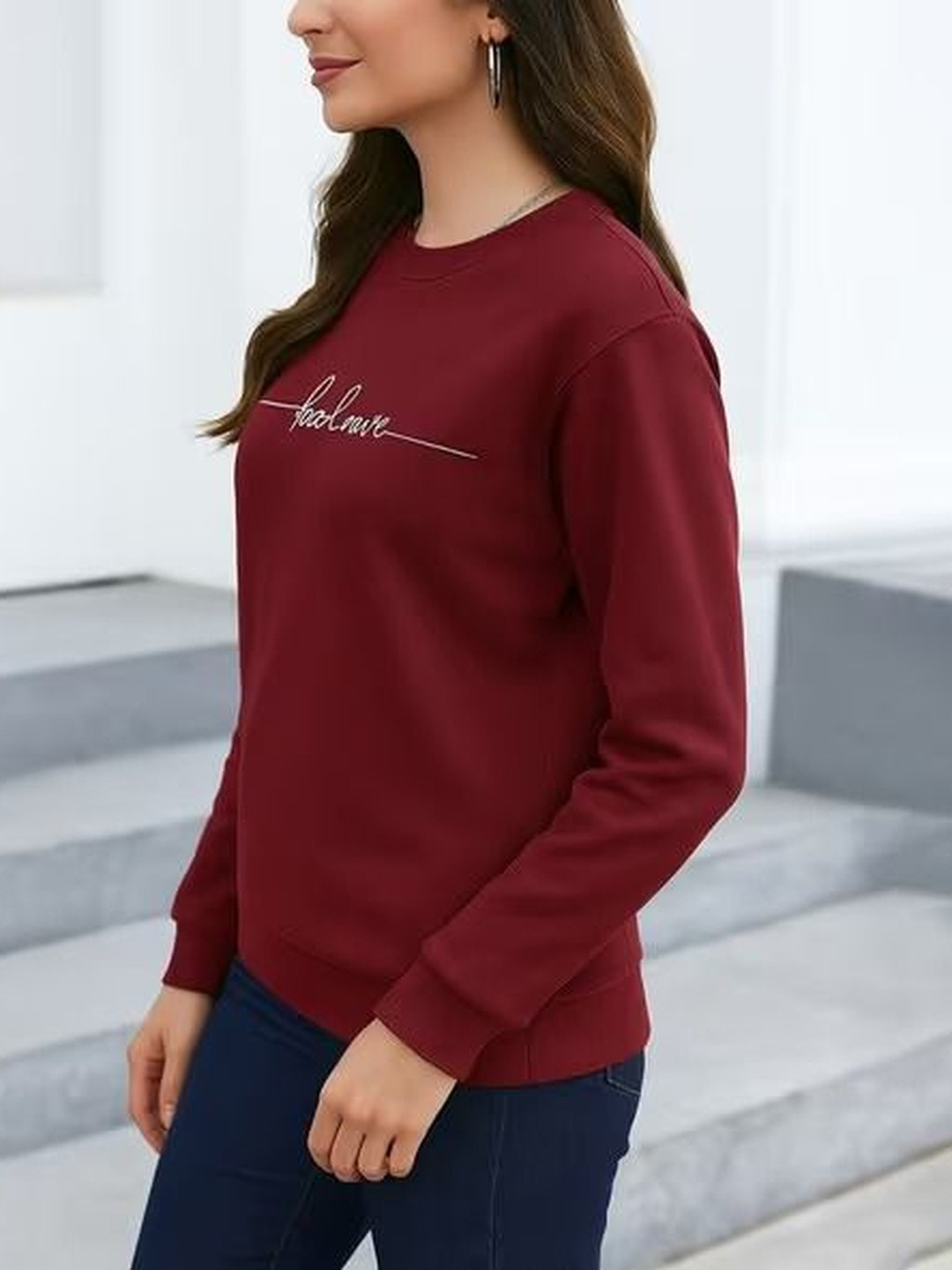 PERSONALITEE Women Printed Sweatshirt