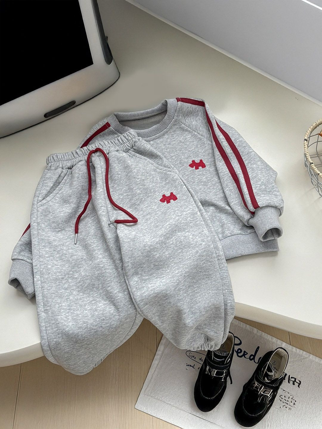 Xsole Boys Grey Long Sleeves Clothing Set