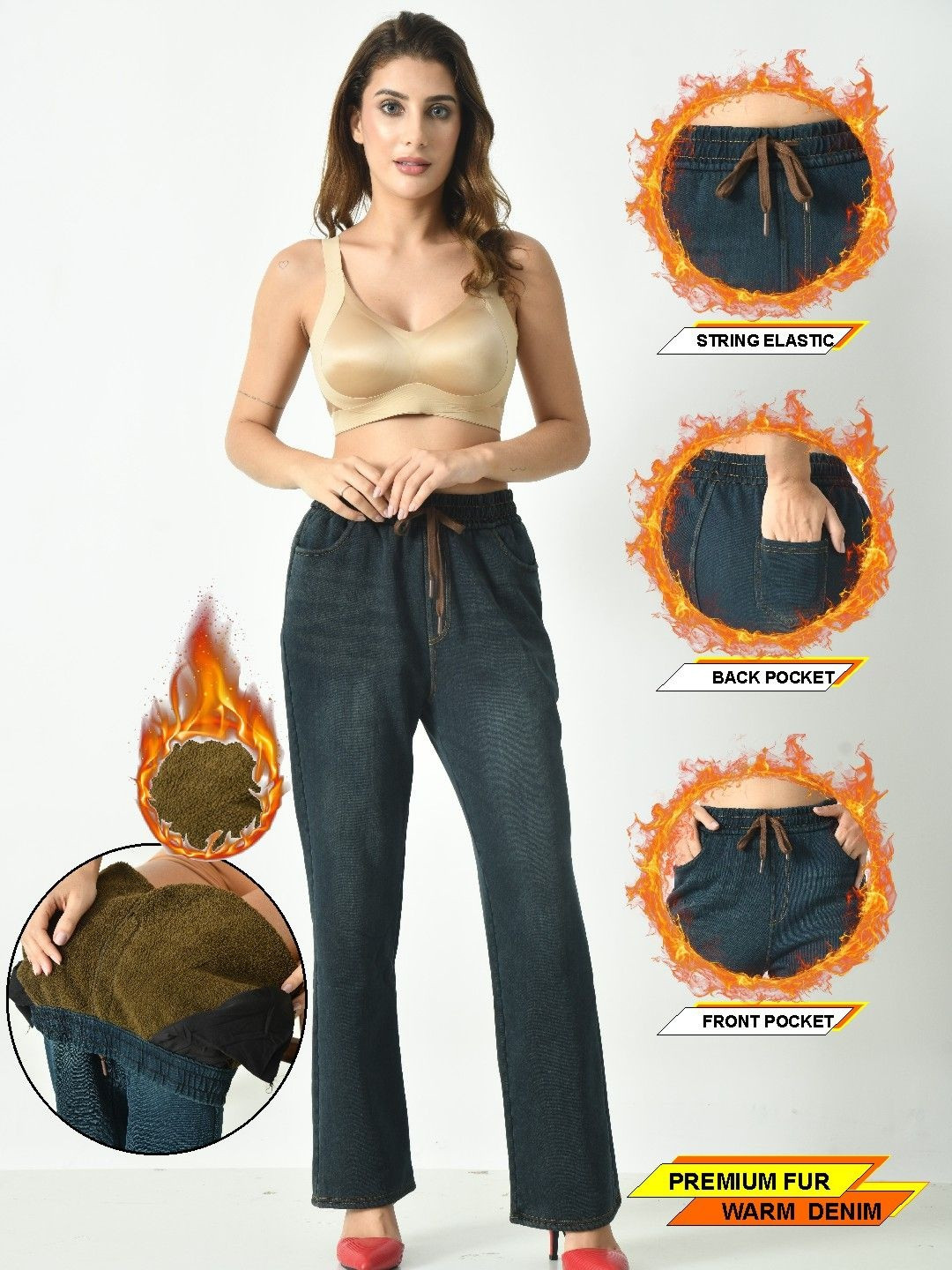 POSMEE Straight Fit Mid-Rise Light Fade Jeans