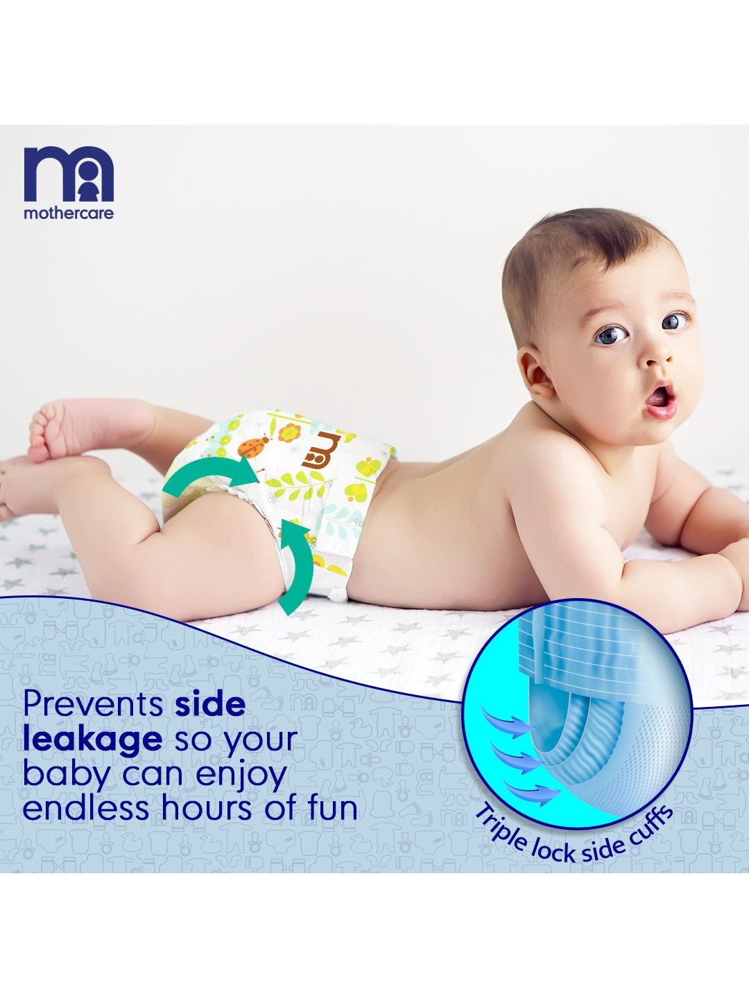 mothercare Quick Absorb Diaper Pants - 74 Pcs - S