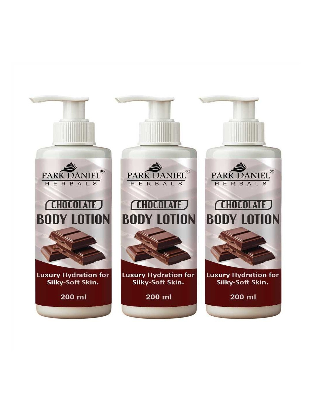 Park Daniel Set Of 3 Cocoa Butter Body Lotion- 200 ml Each